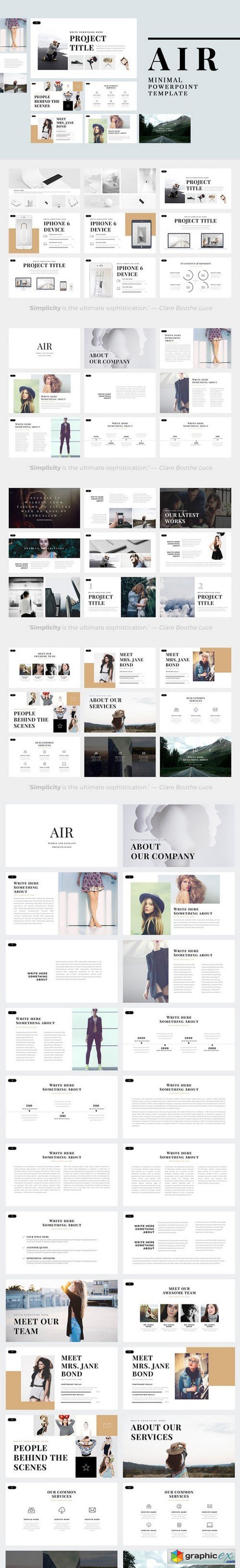 Air Minimal PowerPoint Template