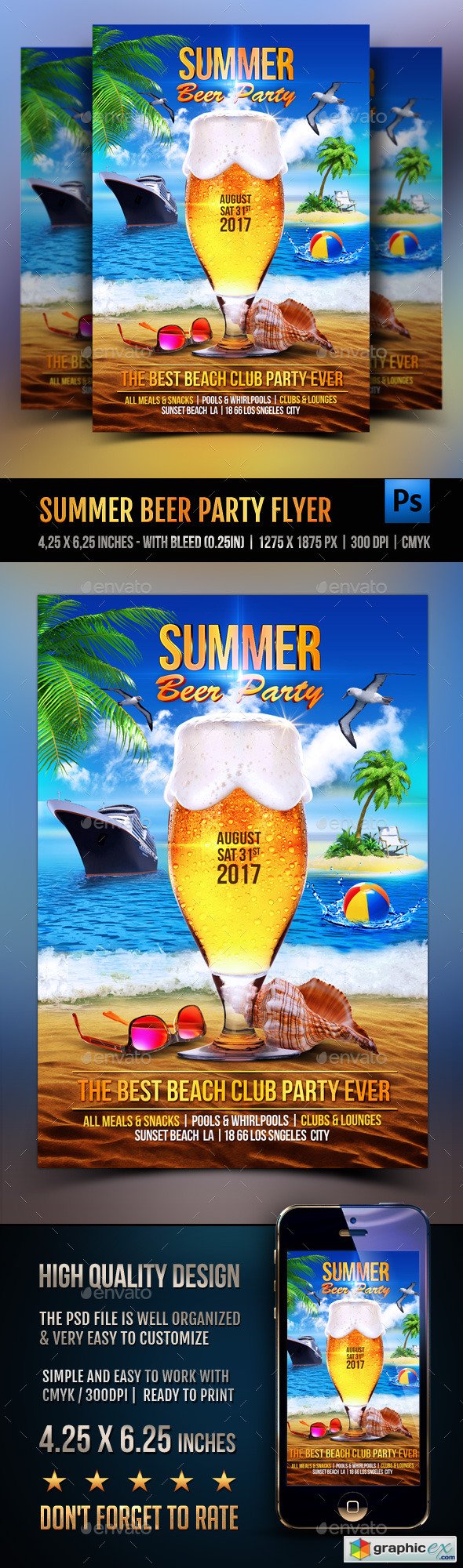 Summer Beer Party Flyer
