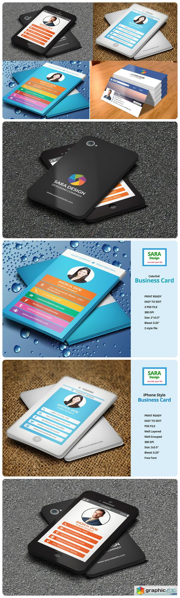 4 Business Card Bundle