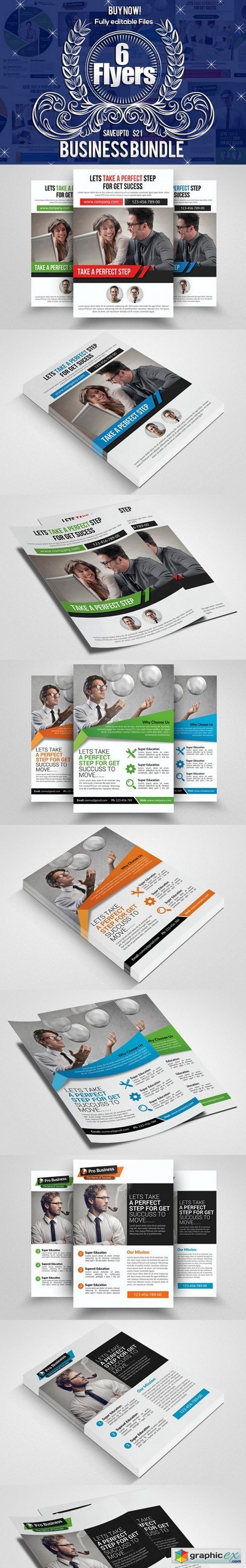 6 Creative Business Flyers Bundle