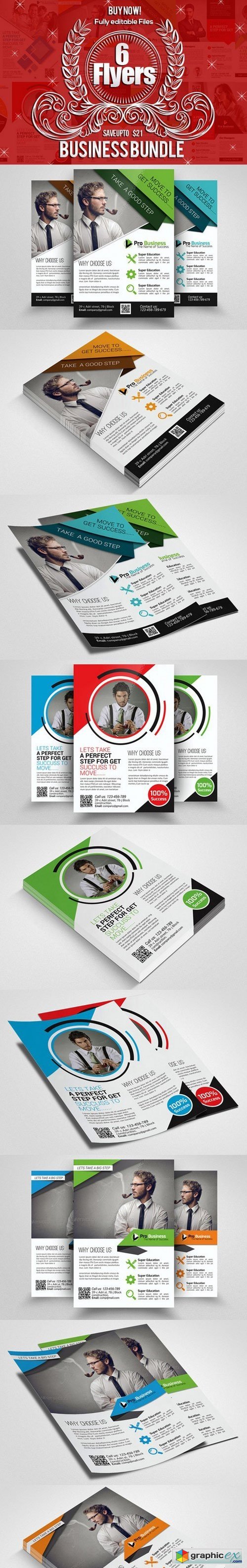 6 Corporate Business Flyers Bundle