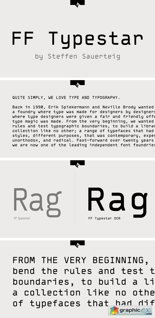 FF TypeStar OCR Font Family