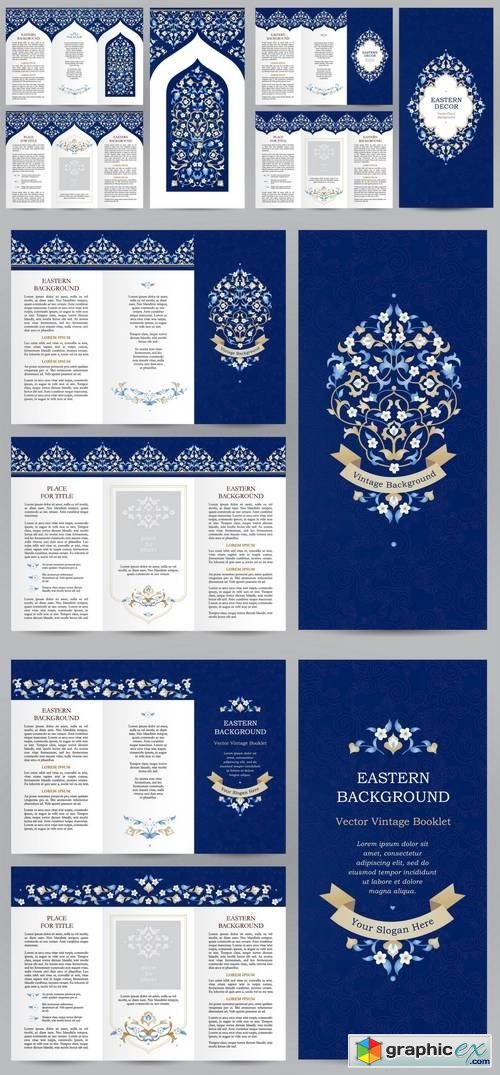 Ornate Vintage Booklet with Bright Floral Decor