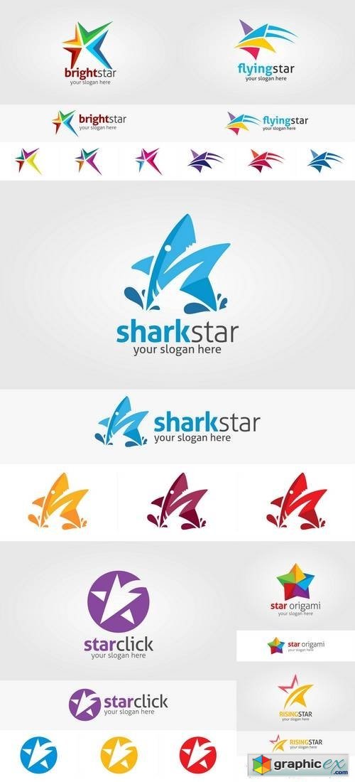 Abstract Star Logo Template