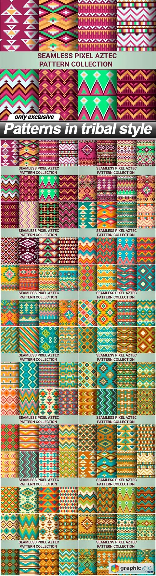 Patterns in tribal style - 14 EPS