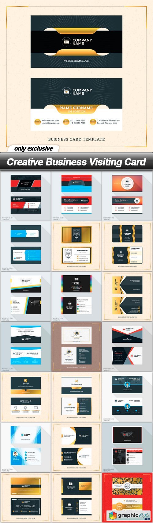 Creative Business Visiting Card - 22 EPS