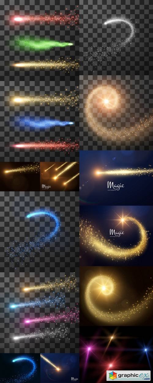 Magic Vector Background - Shooting Star