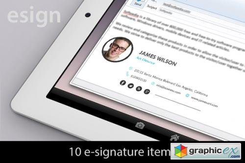 10 eMailing Signatures (10items)