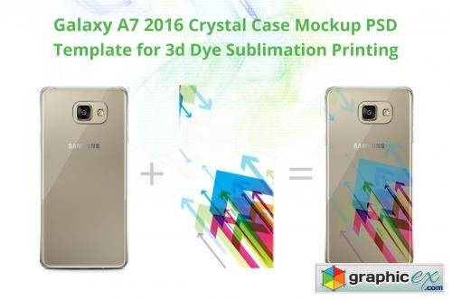 Galaxy A7 2016 Crystal Case Mock-up