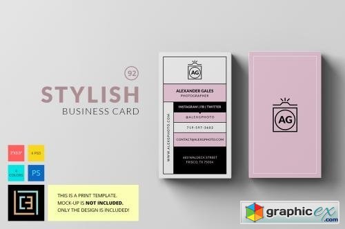 Stylish - Business Card 92