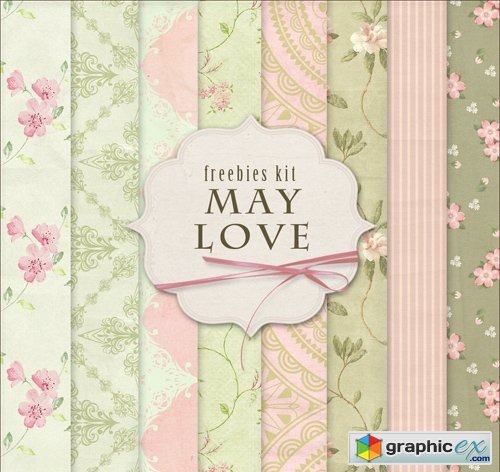 Flower Background Textures - May Love
