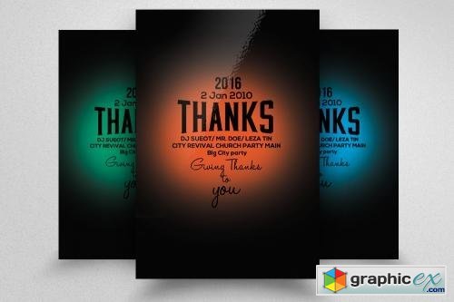 7 Thanks Giving Party Flyer Bundle