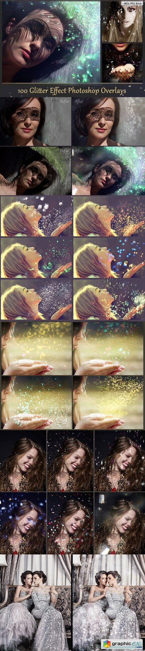 Glitter Effect Photo Overlays