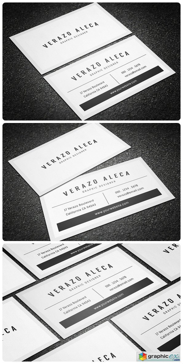 Clean Minimal Business Card Template 626413