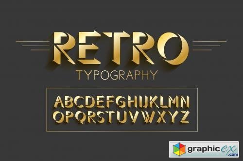 Retro typography design