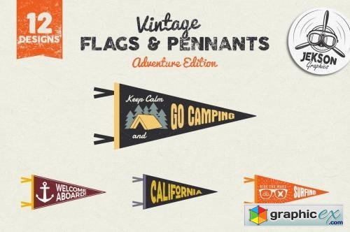 Adventure Pennants & Vintage Flags