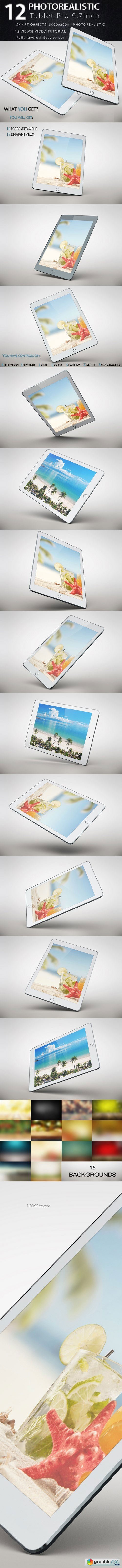 Bundle iPad Pro 9.7 Inch 2016 Mockup