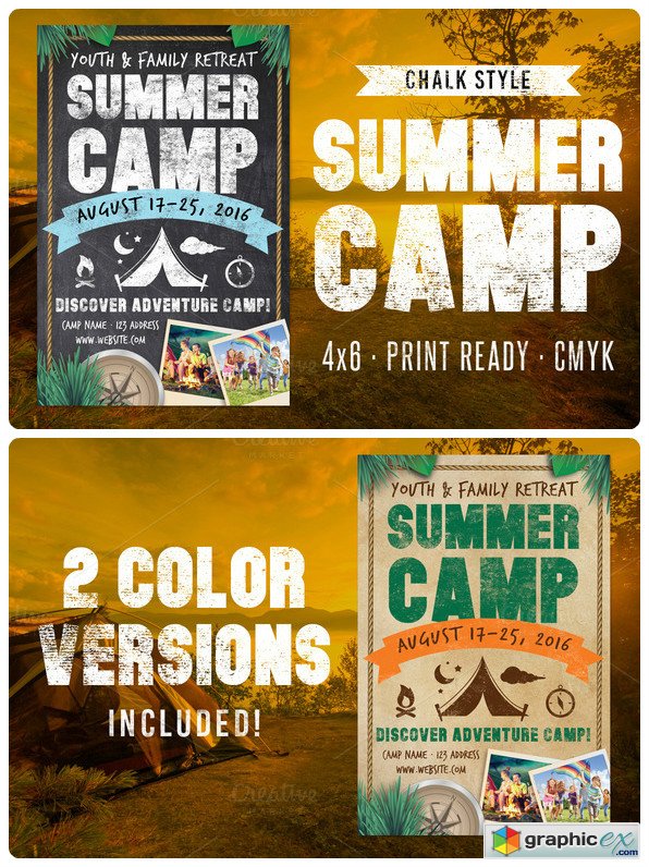 Chalk Summer Camp Flyer