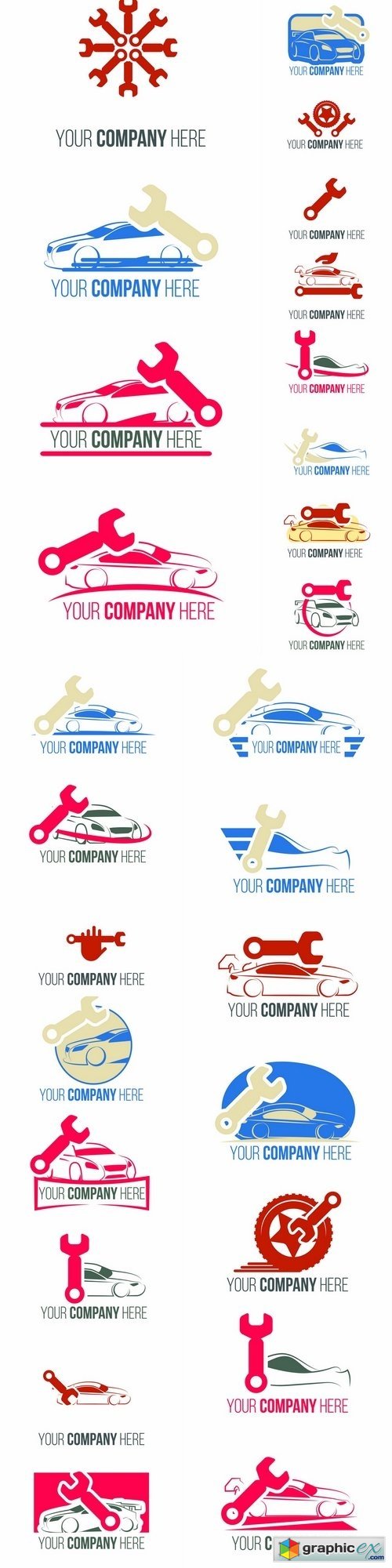 Car repair logo icon Vector