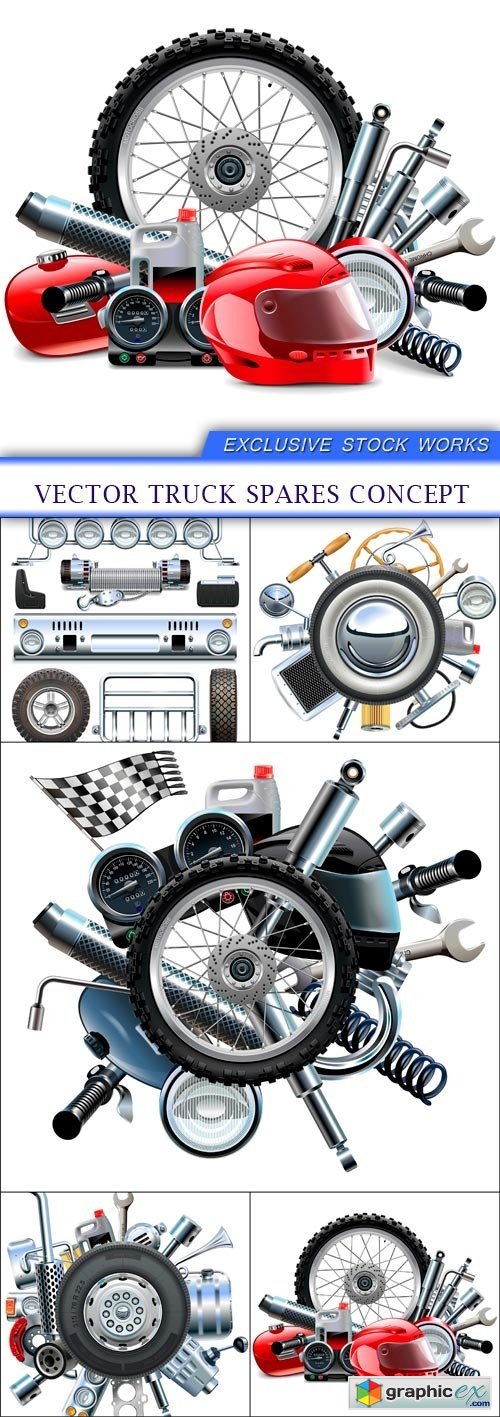 Vector Truck Spares Concept 5X EPS