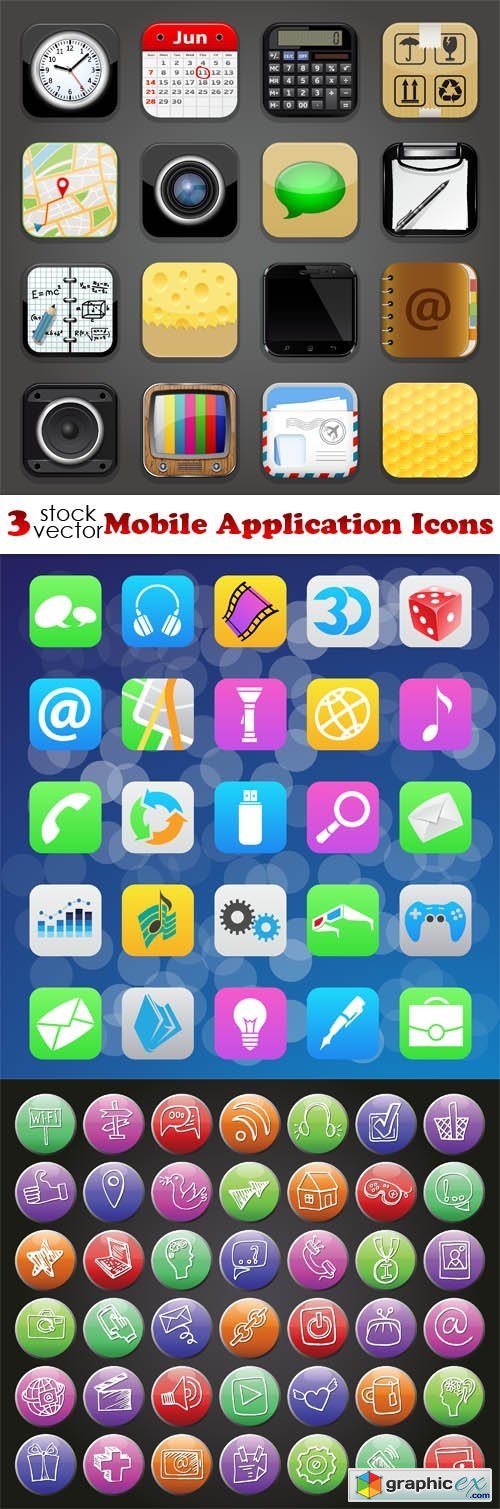 Vectors - Mobile Application Icons