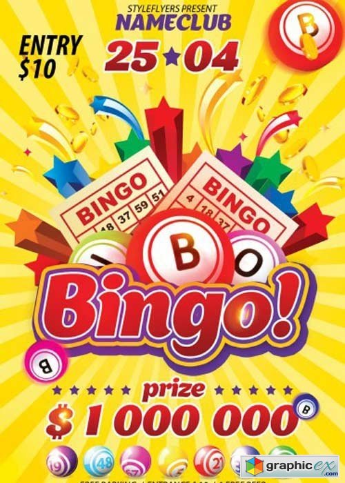 Bingo V1 PSD Flyer Template