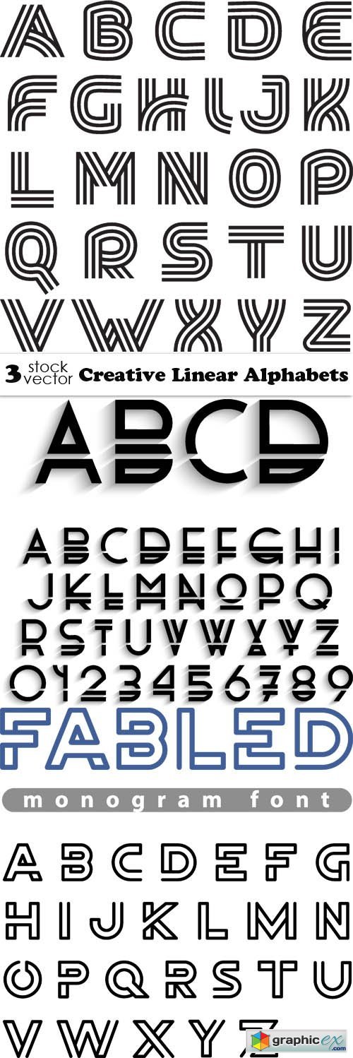 Creative Linear Alphabets
