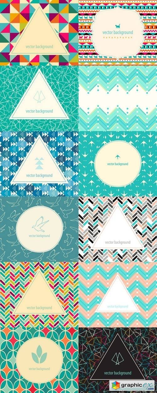 Abstract Pattern - Frame for Logo, Label or Greetings