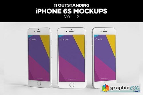11 Apple iPhone 6S Mockups Vol. 2