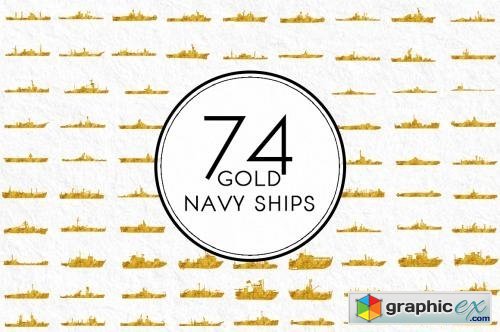 Gold Navy Ships