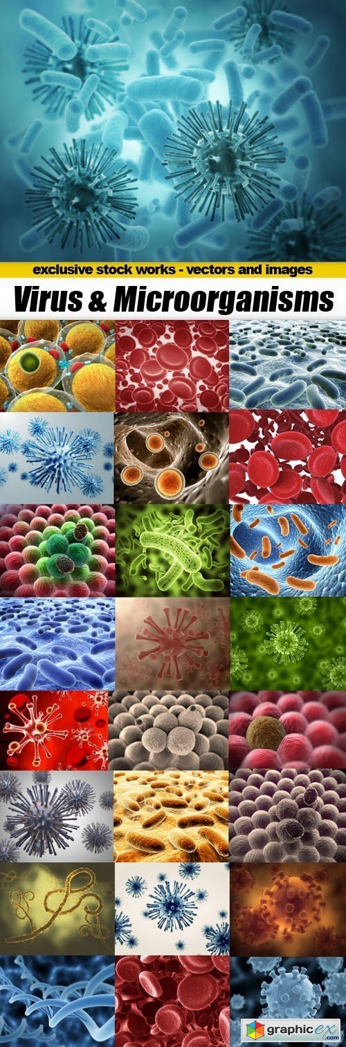 Virus and Microorganisms - 25xUHQ JPEG