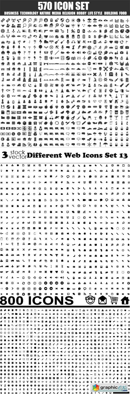 Different Web Icons Set 13