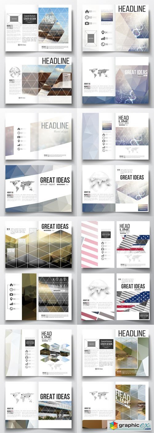 Business Templates for Brochure Magazine, Booklet