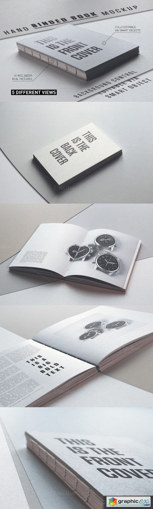 Hand Binded Book Mockup