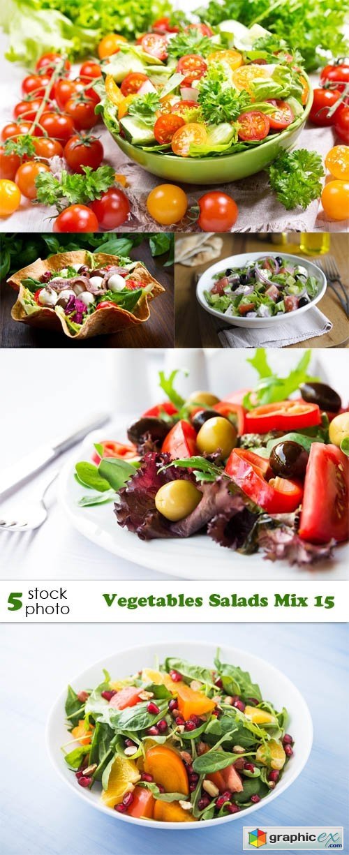 Photos - Vegetables Salads Mix 15