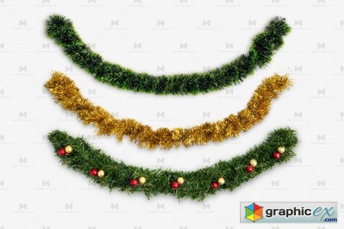 Christmas Garlands Isolate