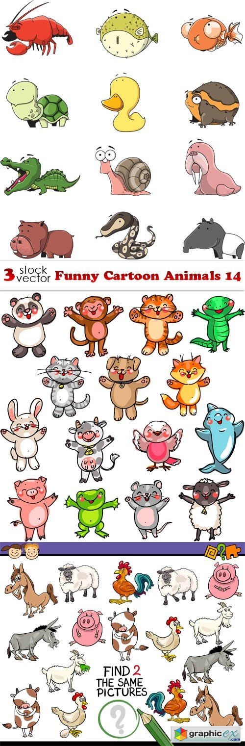 Funny Cartoon Animals 14