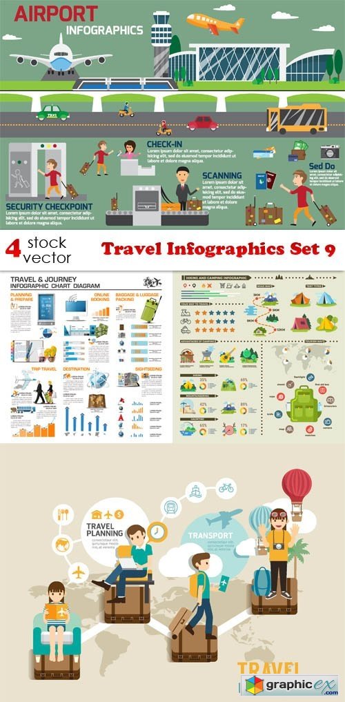 Travel Infographics Set 9