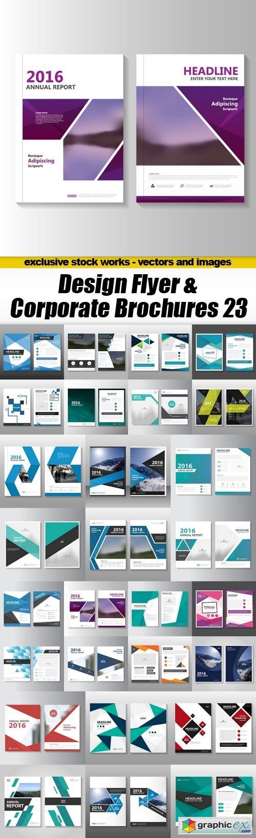 Design Flyer & Corporate Brochures 23 - 28xEPS