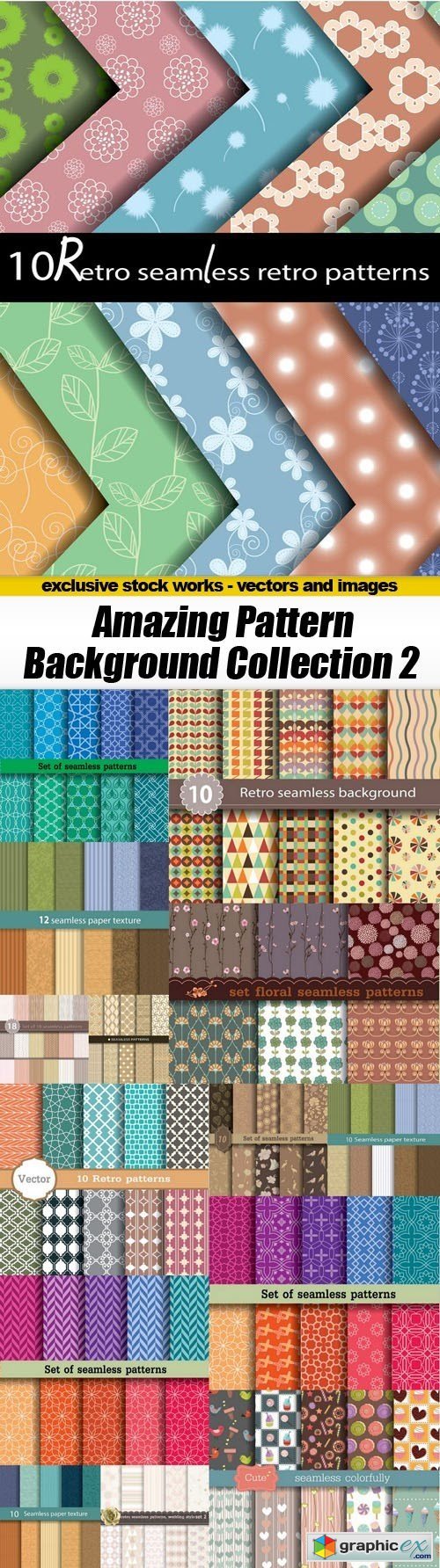 Amazing Pattern Background Collection 2 - 15xEPS
