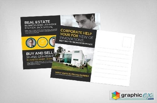 Real Estate Agent Postcard Template