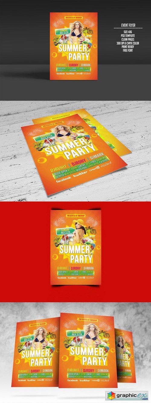 Summer Party Flyer 291180