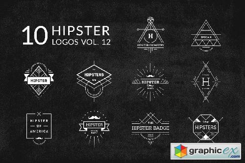 10 Hipster Logos Vol. 12