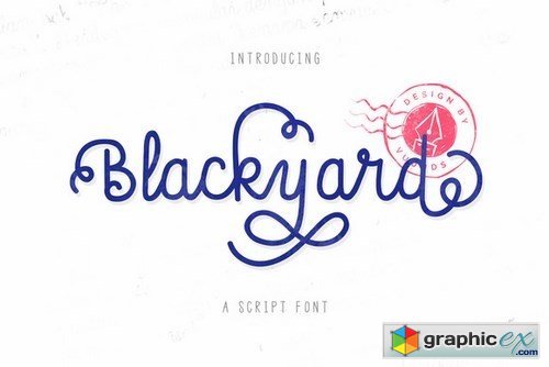 Blackyard Script & Sans - 40% off