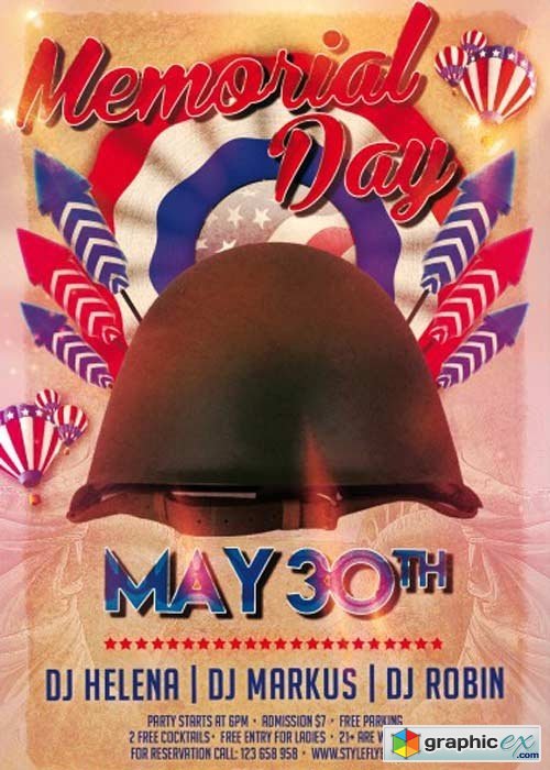 Memorial Day V3 PSD Flyer Template