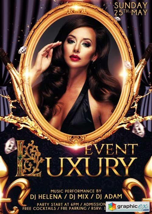 Luxury event V3 PSD Flyer Template