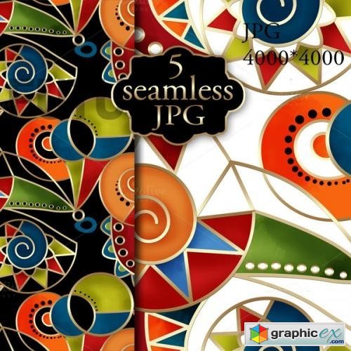 Seamless Abstract ethnic ornament