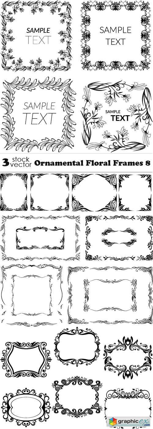 Ornamental Floral Frames 8