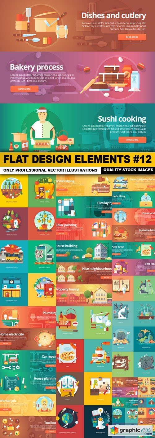 Flat Design Elements #12