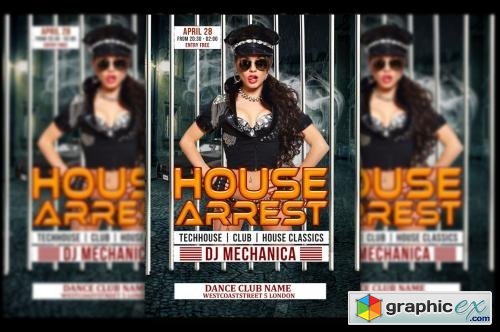 House Arrest Music Flyer